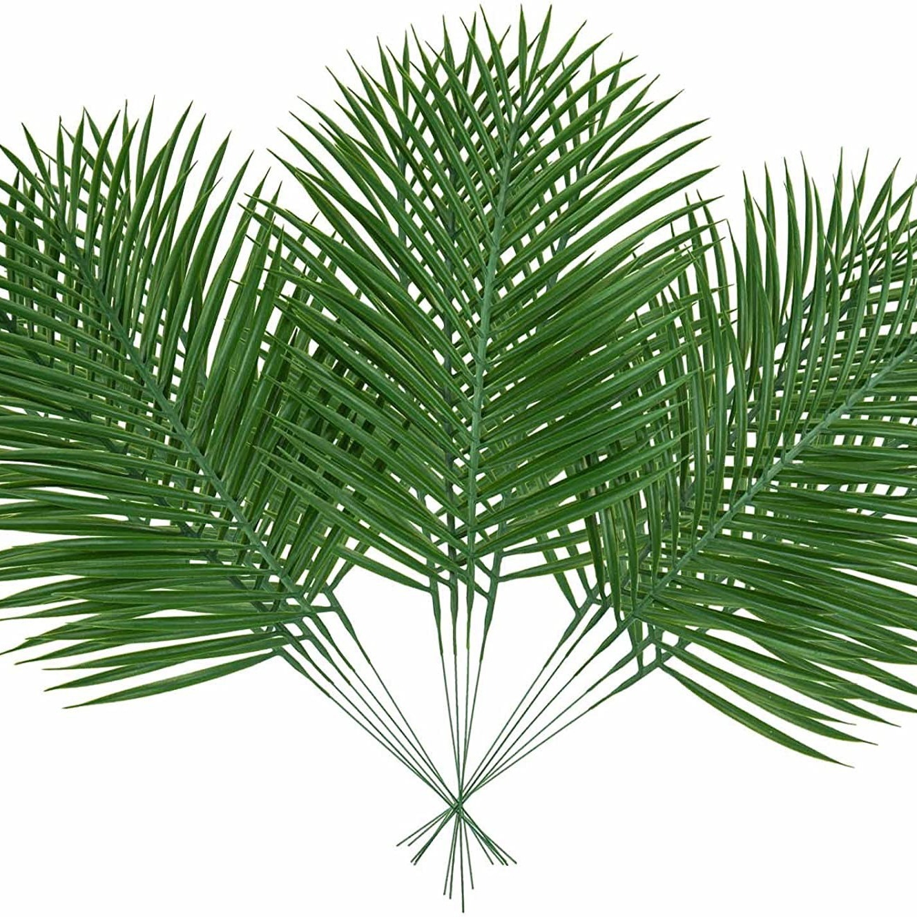 5pcs Golden Artificial Palm Le - đánh giá và giá Florist Supply Vases