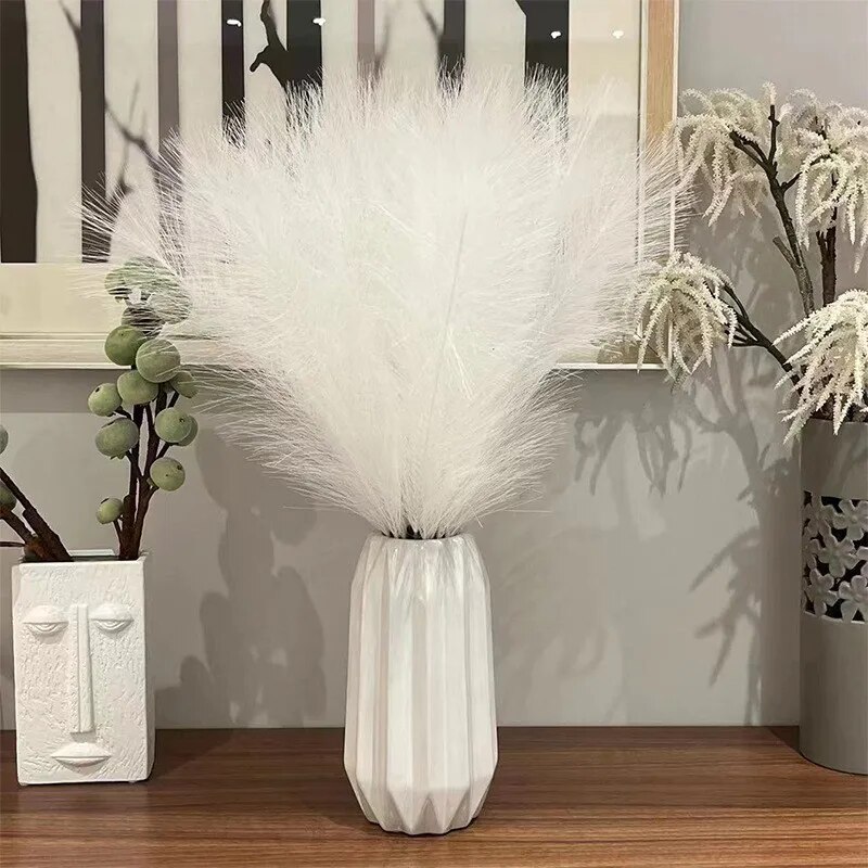 10PCS Artificial Pompous Grass - đánh giá và giá Florist Supply Vases