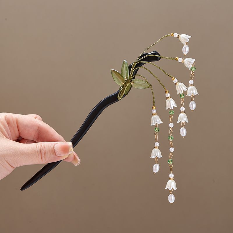 Wooden Flower Hairpin Vintage  - đánh giá và giá Supply Florist