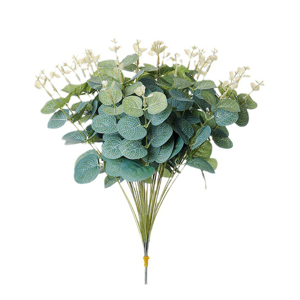 20PCS Fake Plants Silk Eucalyp - đánh giá và giá Florist Supply Vases