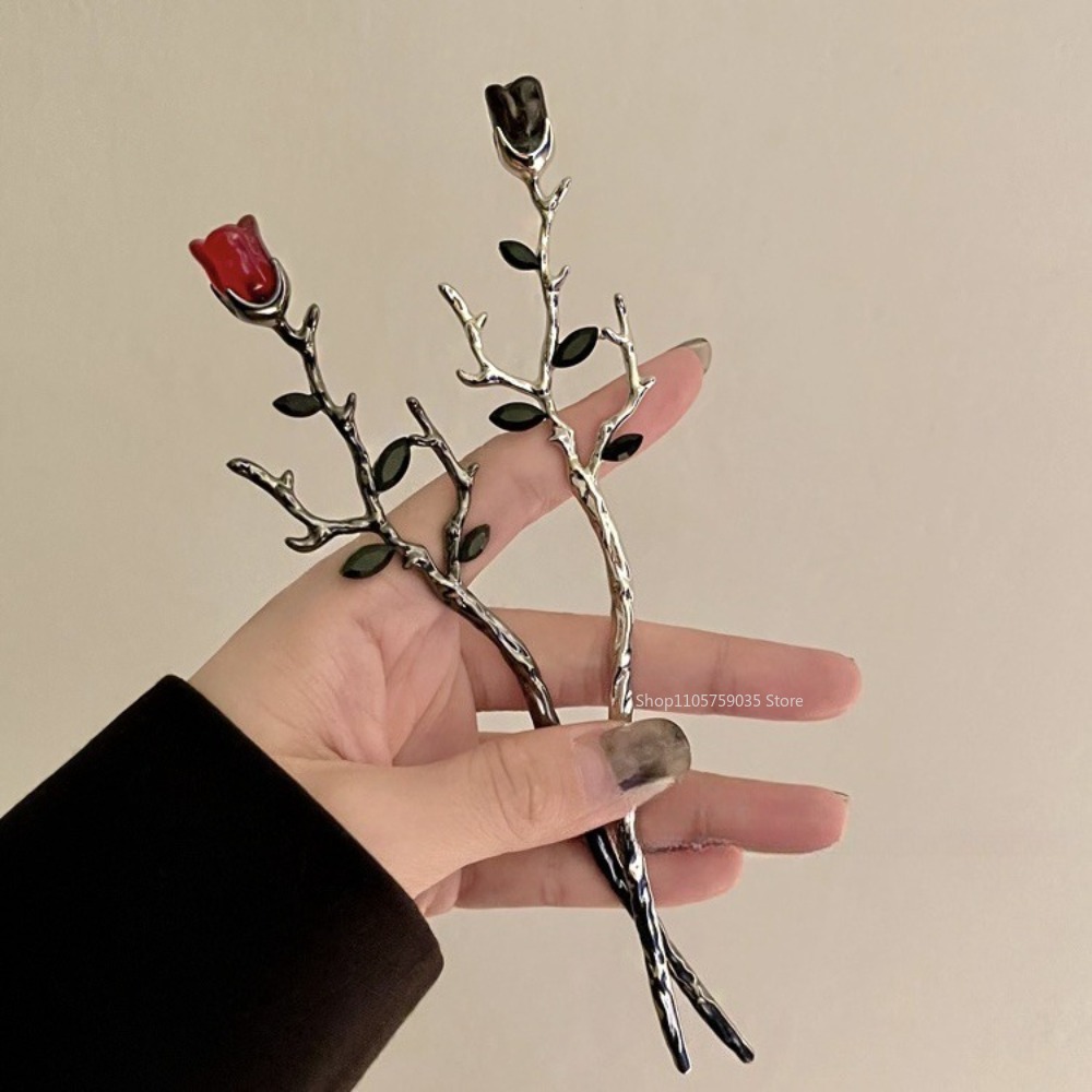 Vintage Metal Red Rose Flower  - đánh giá và giá Supply Florist