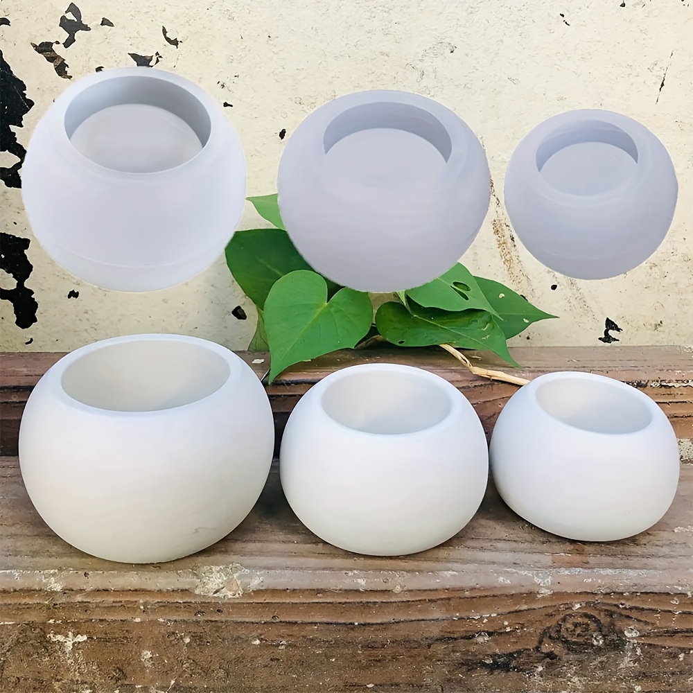 3pcs-Round Flower Pot Silicone - đánh giá và giá Florist Supply Vases
