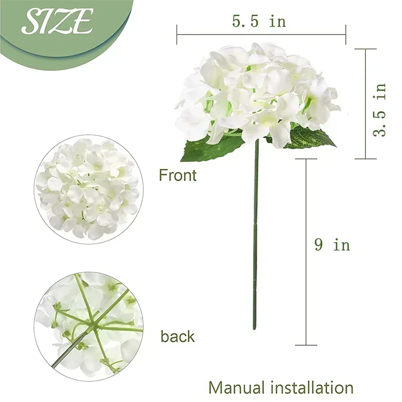 50 Pcs Hydrangea Artificial Fl - đánh giá và giá Florist Supply Bulk