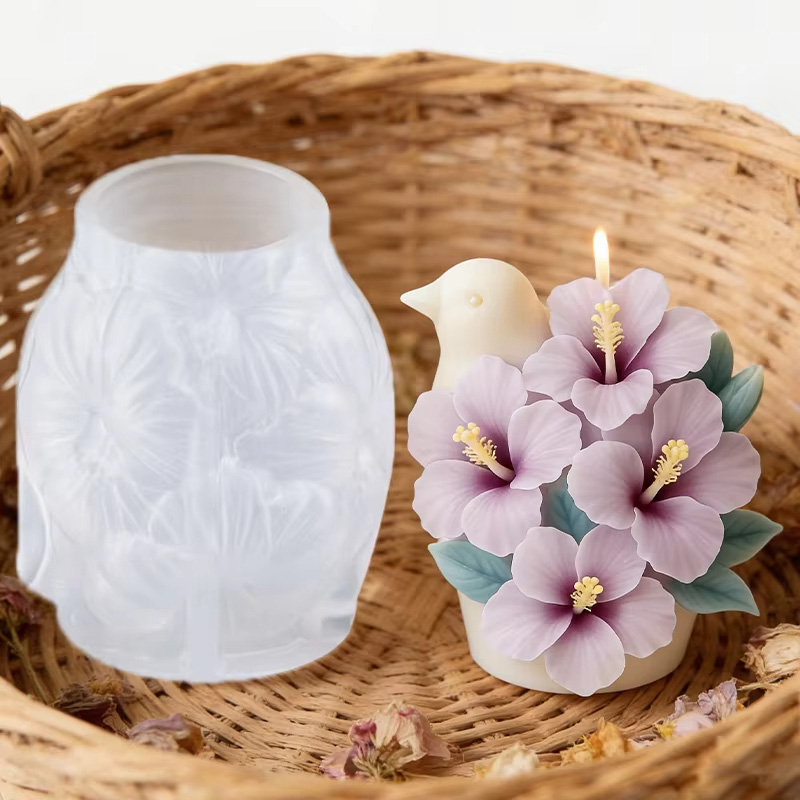 3D Flower Candle Silicone Mold - đánh giá và giá Florist Supply Vases